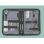 15-piece set of surgical instruments for animal experimentation, in a vinyl case.