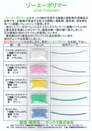 【資料】樹脂造影剤混練品『ゾーエーポリマー』