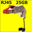 High-speed communication RJ45 Cat 7 360&deg; assembly type 25GB