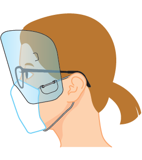 フェイスシールド2WAY