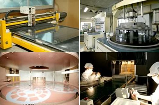 『光学用ガラス加工』