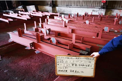 建築 付帯鉄骨 の施工事例(ぶどう棚鉄骨)