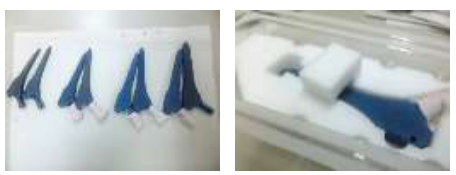 輸送/包装/物流事例:医療器具の発送箱 緩衝材 改善設計※宮城県