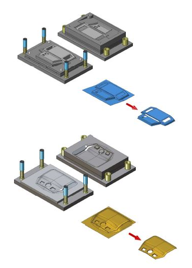 『立体成形フィルムの外形打抜き加工金型』