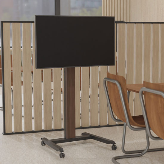 新発売：木目調デザインスタンド ＜ブラウン＞ 