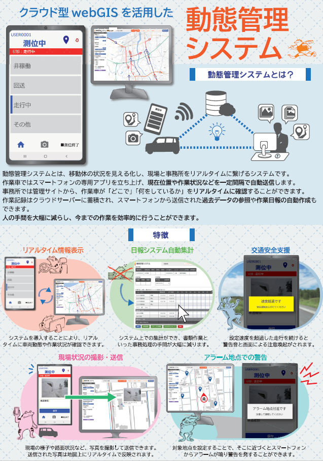 クラウド型WebGISを活用した『動態管理システム』