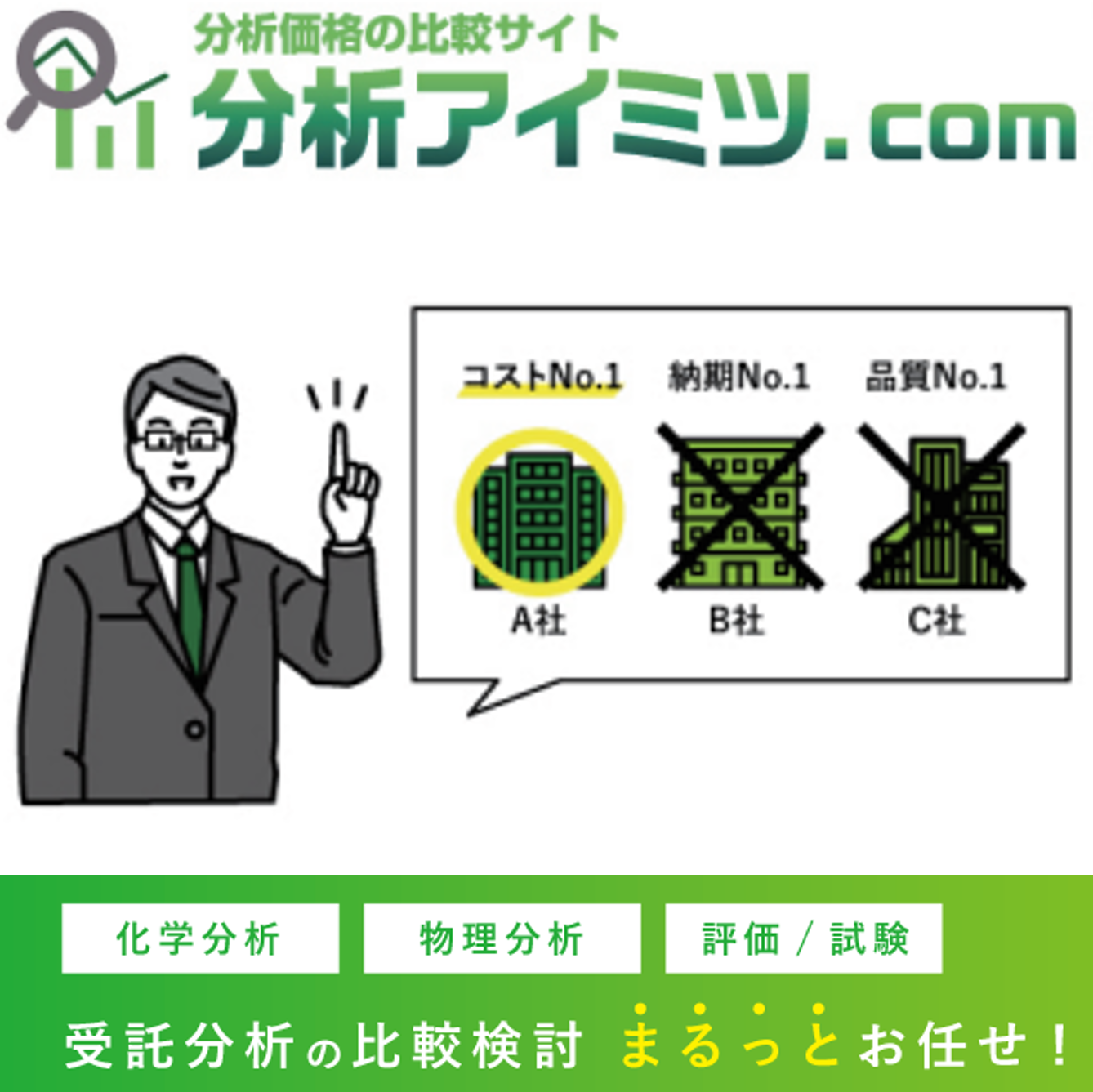 【分析/試験】既存メーカーから50%の外注費低減事例をご紹介!
