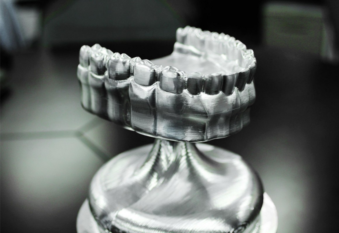 下顎・歯のモデル（アルミニウム製）