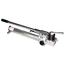 Lightweight and low-cost aluminum hand pump for double-acting cylinders.