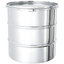 For the loading of powders and tablets! Ribbed stainless steel sealed drum [CTL-R]