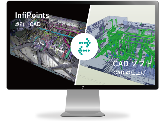 スキャナで計測したデータを有効活用するソフトInfiPoints