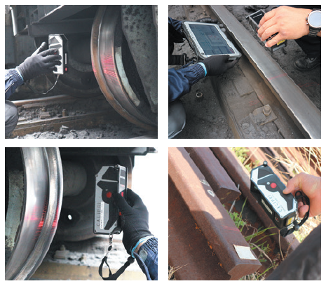 車輪・軌条断面形状測定サービス