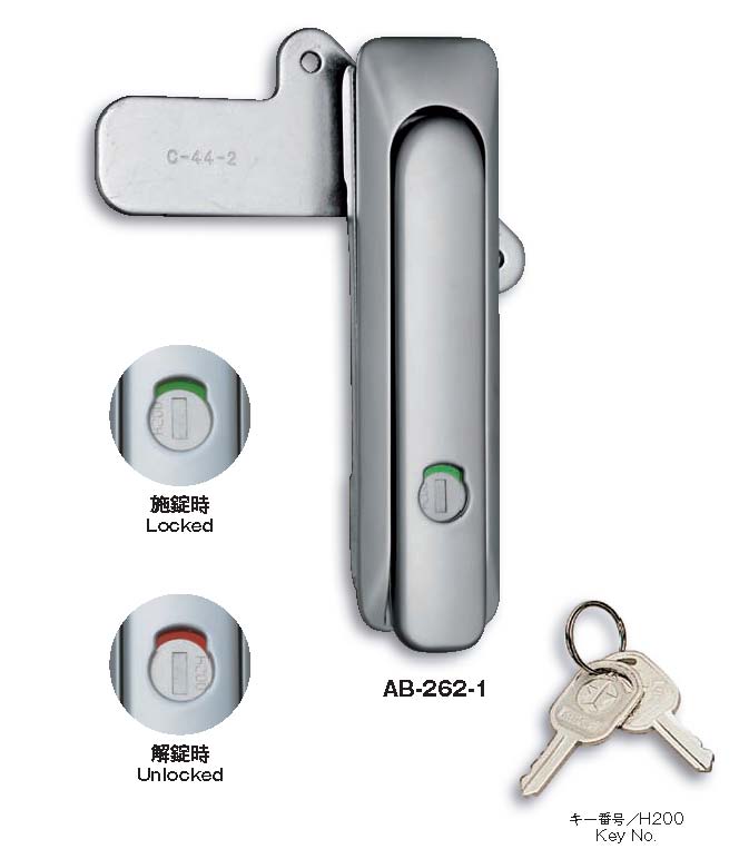 ステンレス防水平面スイングハンドル ホシモト SAB-402-1 (62-2985-44)