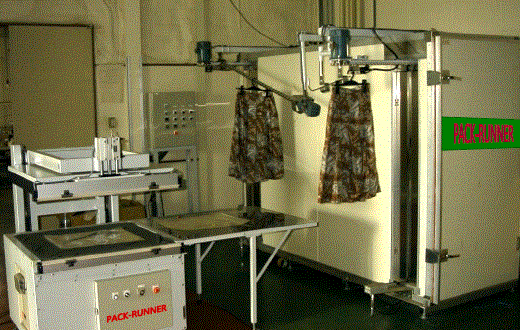 【アパレル物流システム】風合い圧縮パック『風合いパックランナー』