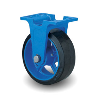 マリーナ用防水型キャスター　固定MG-W金具付　ゴム車輪