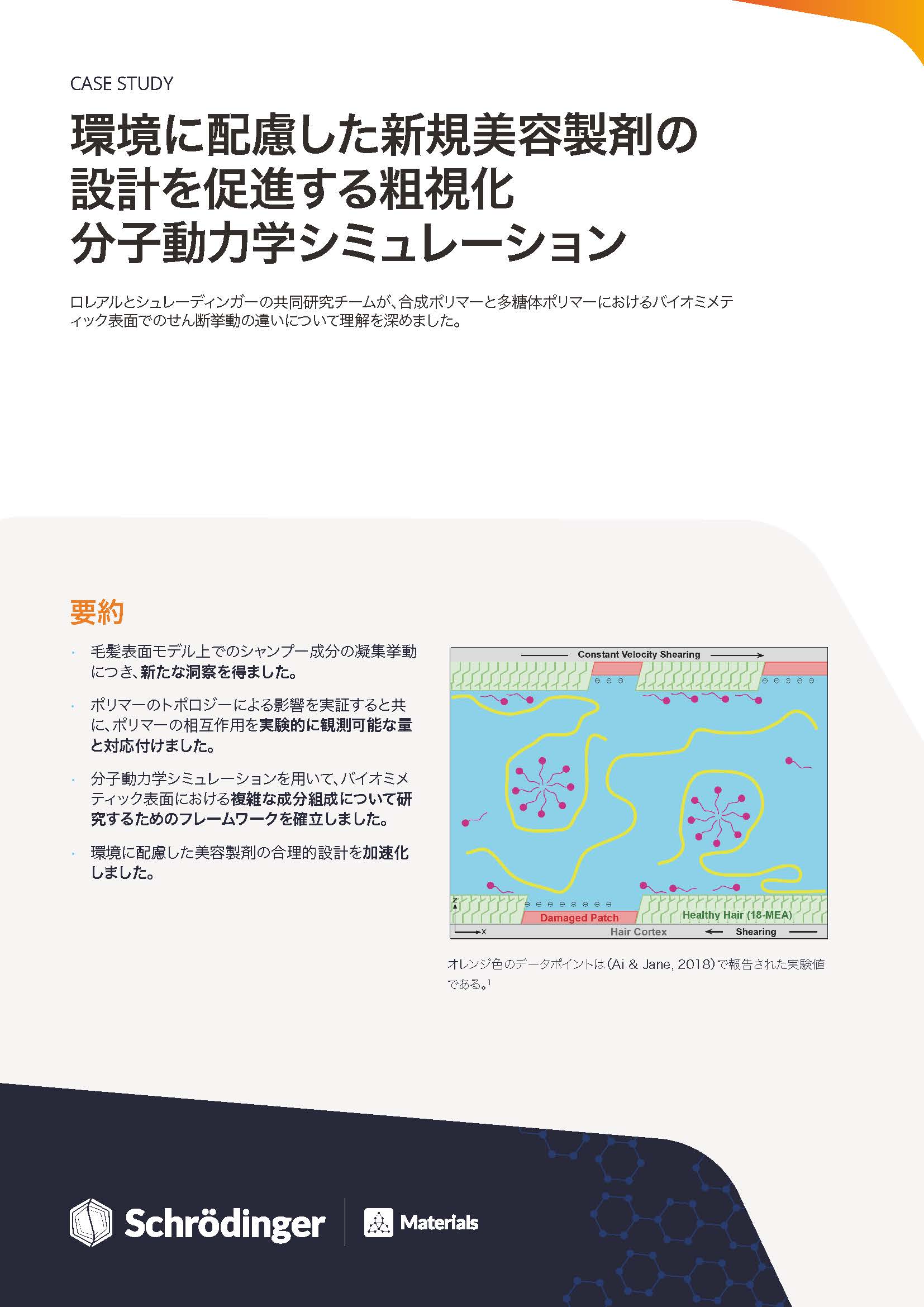 環境に配慮した化粧品処方設計のための計算・解析ツール|日本語事例