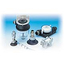 Dust and dirt removal device for vacuum filters