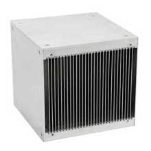 カシメ加工ヒートシンク