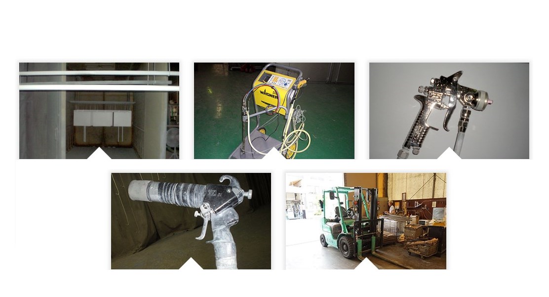 富士電装の塗装設備