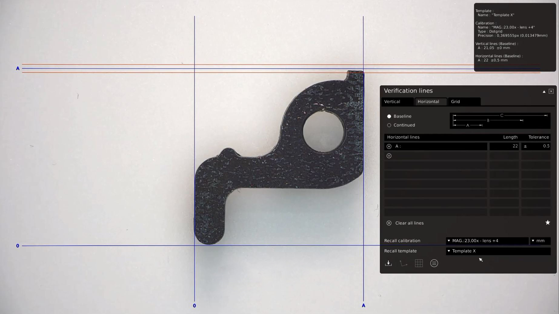 【アプリケーション例】検証線アプリ