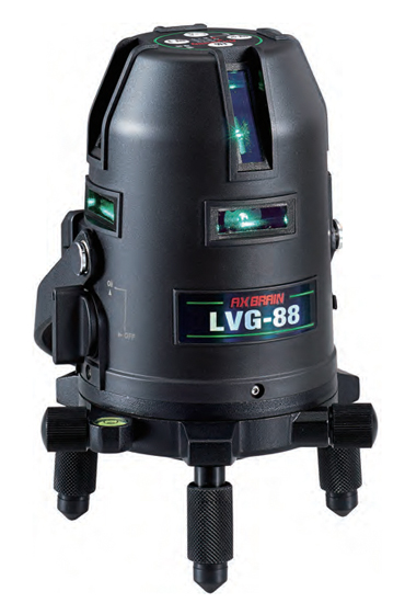 高輝度ダイレクトグリーンレーザー墨出し器『LVG-88』