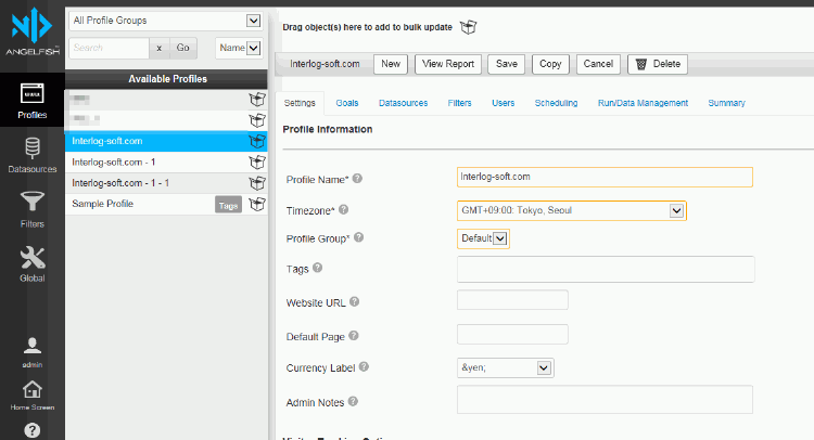 アクセスログ解析ソフト『Angelfish』