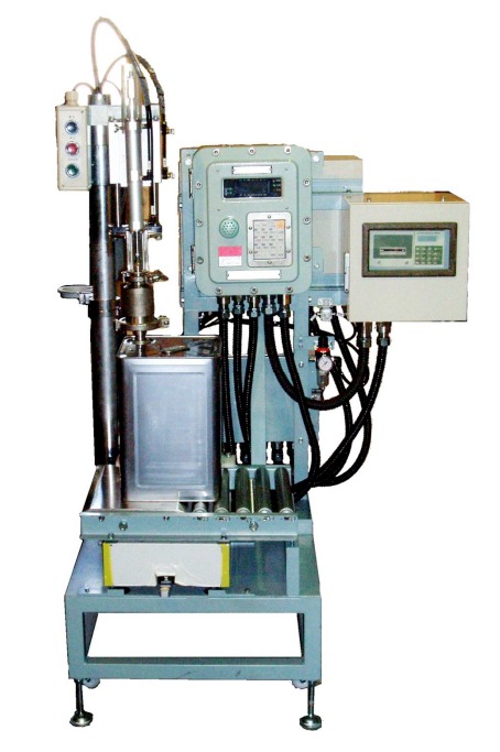 18L缶用耐圧防爆型半自動充填機