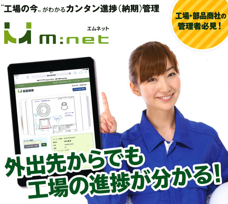 納期管理システム『エムネットくらうど』