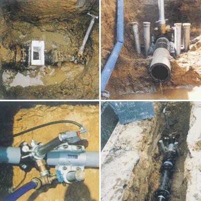 エアーバッグ式止水工法　ABS工法