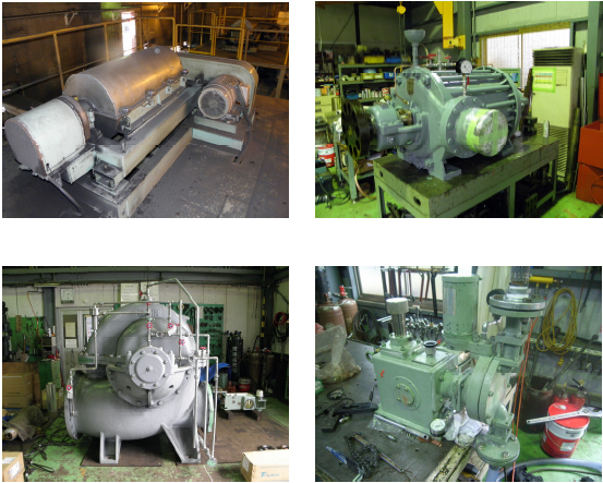 遠心分離機や回転機等の修理・部品の製作