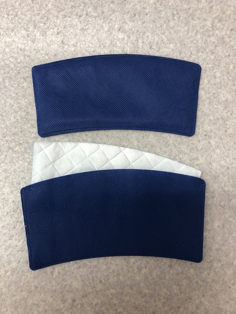 溶着・接着　製品事例『汗取りパッド』