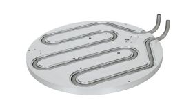 ろう付け不要。カシメ方式クーリングプレート