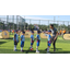 Soccer match viewing banner, spring banner, outdoor event promotion,