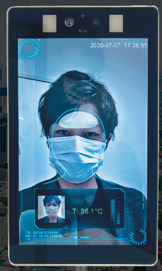 顔認証機能付きの検温スクリーニングシステム『WB FACE』