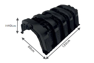雨水分散・浸透用トンネル『ドレニング』