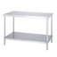 Stainless steel workbench with flat shelf specification