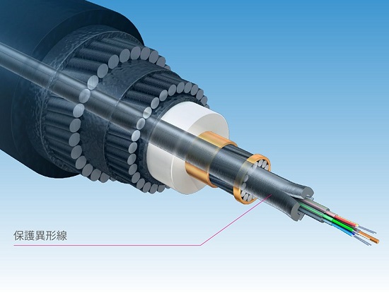 異形線｜海底ケーブル用光ファイバー保護異形線 