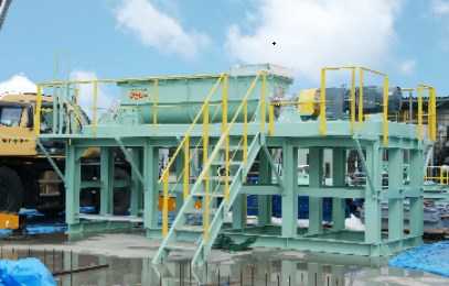 導入事例『廃プラと下水汚泥の混合攪拌』 