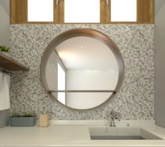 人工大理石一体洗面カウンター『Flex Sink』