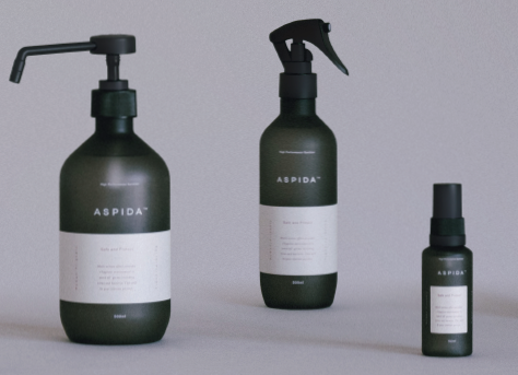 除菌洗浄スプレー『ASPIDA（アスピダ）』