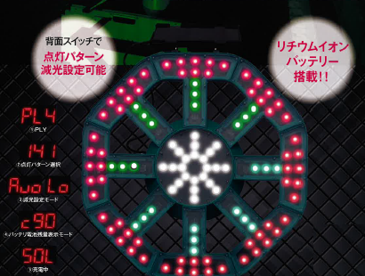 ソーラー式警告灯『ハイパーフラッシュライト800』