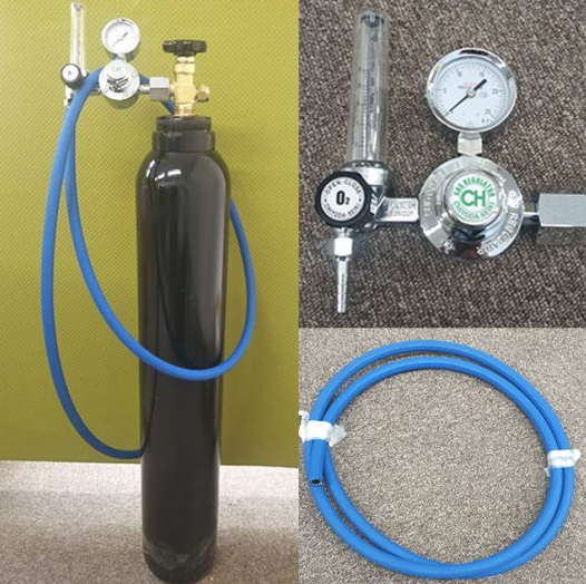 【酸素ガス導入事例】メダカ生体販売用酸素セット