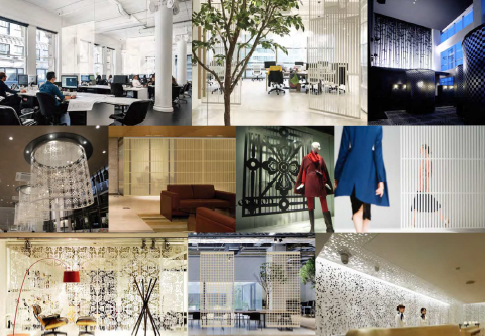 【空間演出・間仕切り用】レーザーカットスクリーン