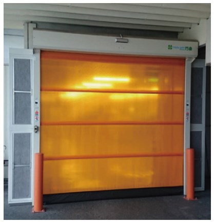 対向横吹き式エアーカーテン『エアーフェンス』