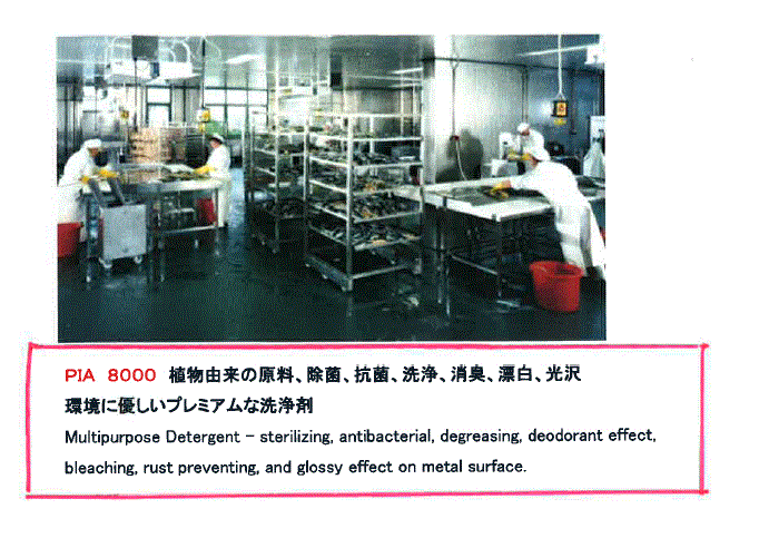 除菌脱脂洗浄剤　ＰＩＡ8000
