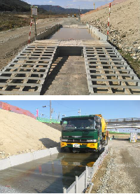 組立プール型タイヤ洗浄ユニット『Bashatto バシャット』