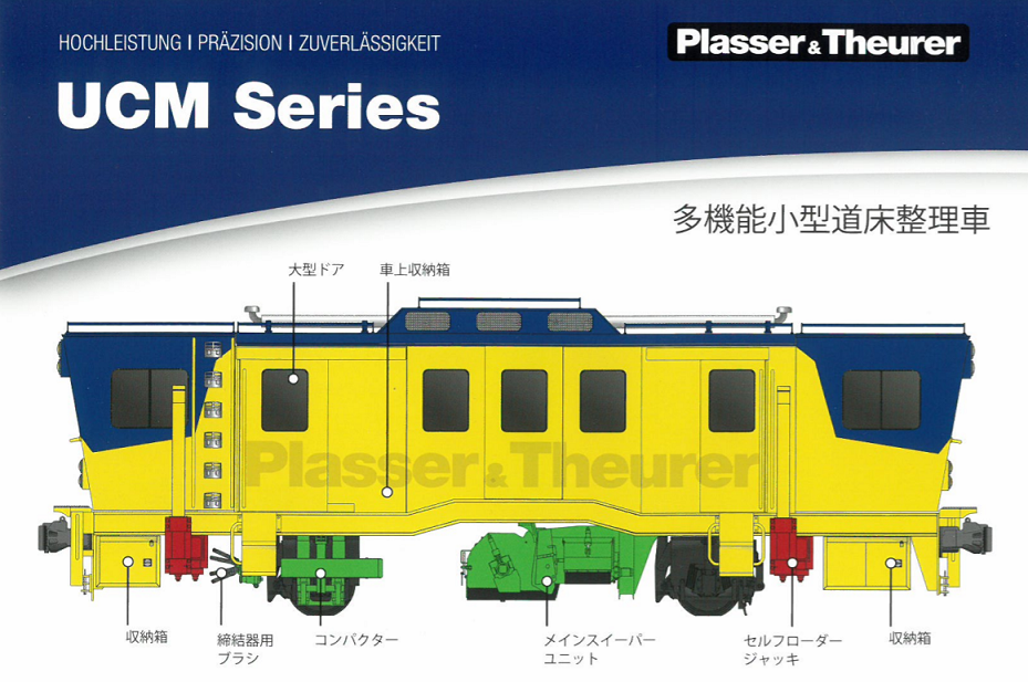 多機能小型道床整理車【ＵＣＭ  】