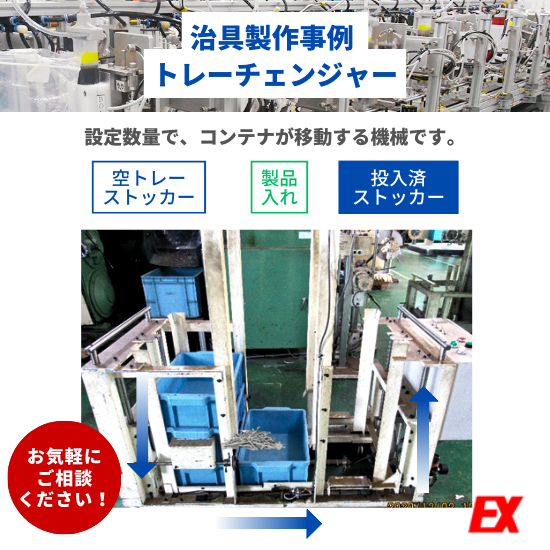 【治具製作事例】トレーチェンジャー