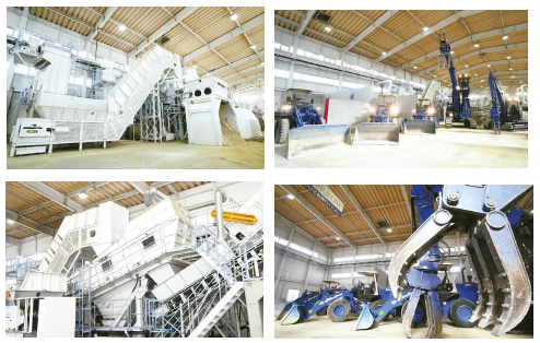 室内型混合廃棄物選別施設　総合処理能力約2,000t/24h