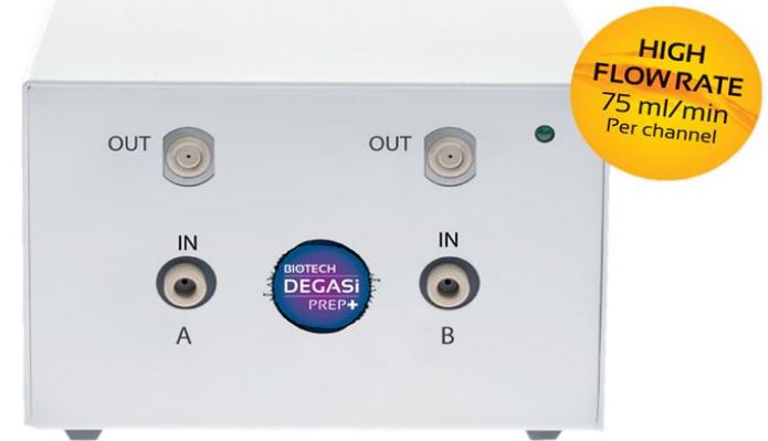 大容量インライン脱気装置『DEGASi PREP+』